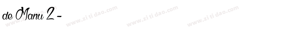 de Manu 2字体转换